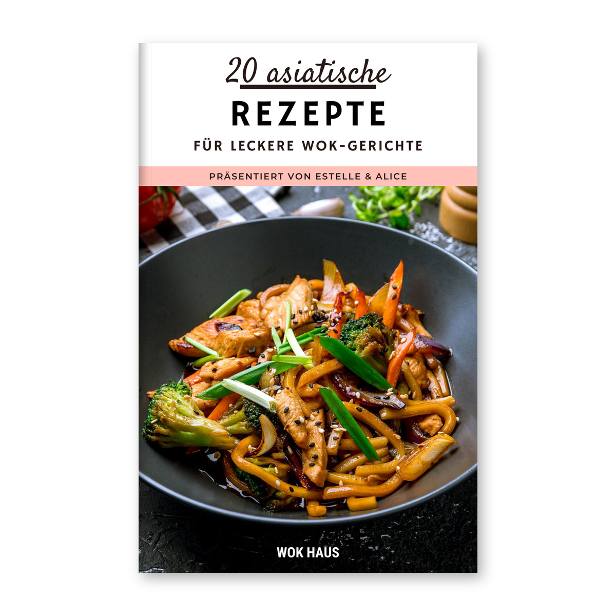 Le Misano digitales Kochbuch mit 20 asiatischen Wok-Rezepten als eBook-Cover