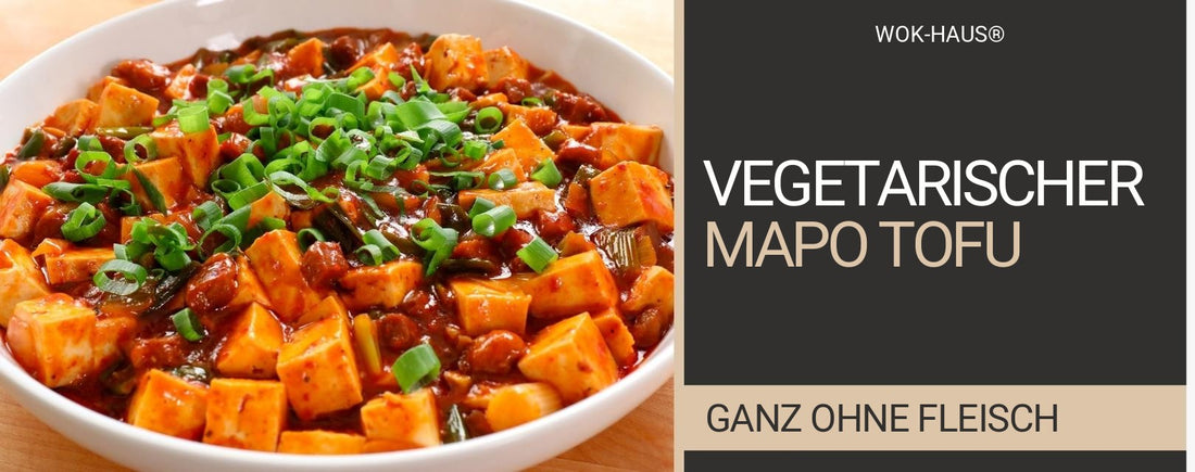 Vegetarischer Mapo Tofu mit Shiitake (mapo doufu)