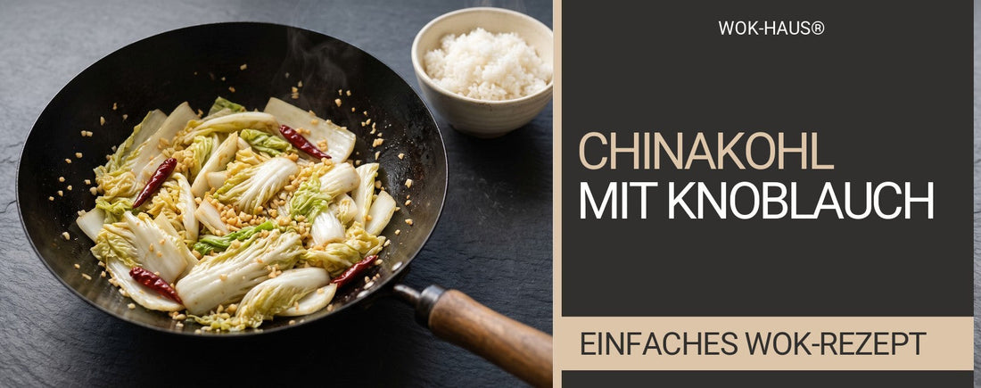 Chinakohl mit Knoblauch aus dem Wok (suan rong bai cai)