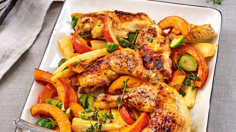 Würziges Hähnchen mit Bambus im Wok