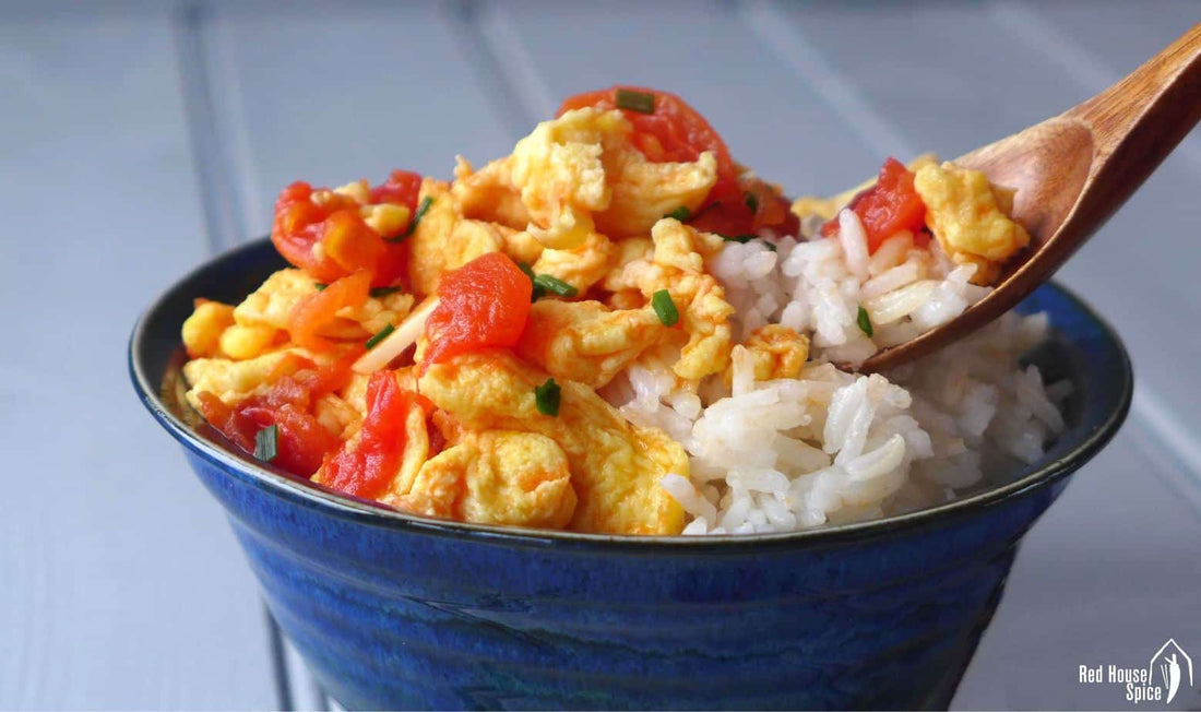 Wok Rezept: Tomaten mit Ei