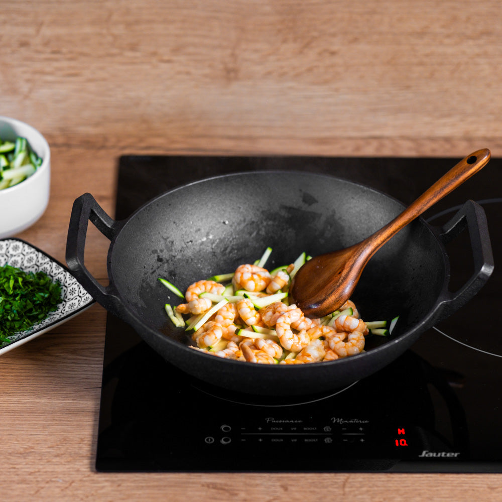 Gusseisen-Wok