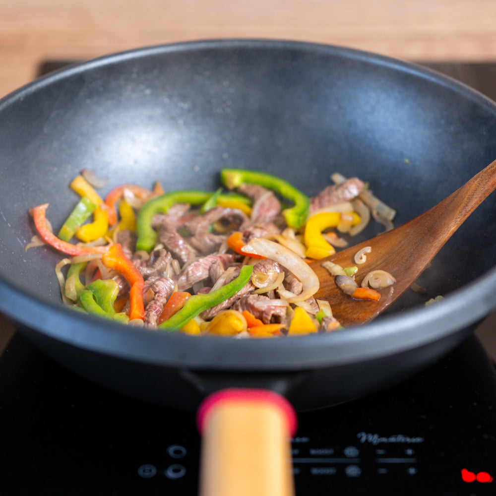 Le Amagi Wok Induktion Antihaft mit hochwertiger Verpackung und Lieferumfang
