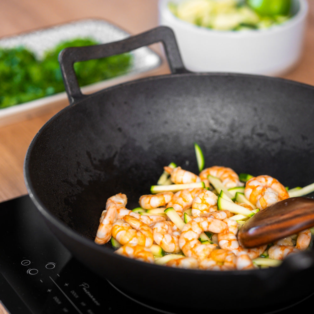emaillierter Gusseisen-Wok