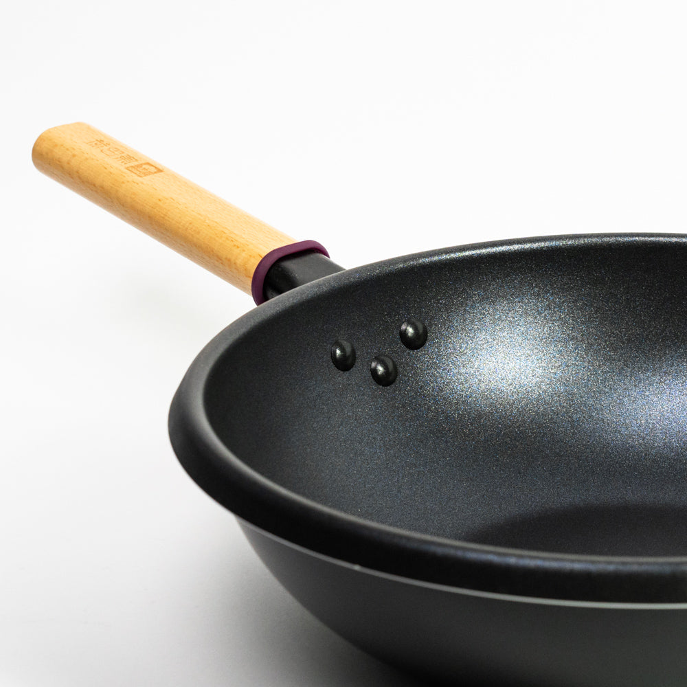 Le Amagi Wok Induktion Antihaft Innenansicht der glatten Antihaftfläche