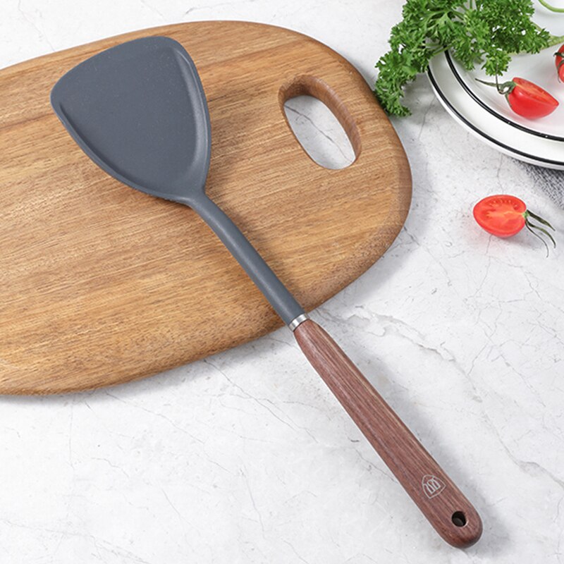 Le Hisato Wok Spatel Set Silikon Nahaufnahme der flexiblen Silikonspitze