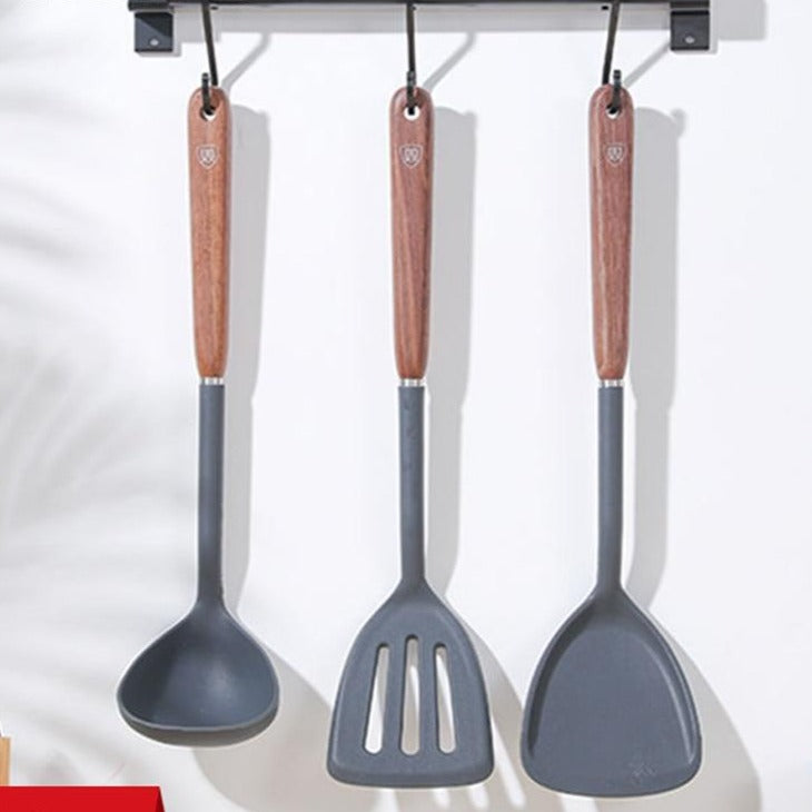 Le Hisato Wok Spatel Set Silikon komplett verpackt mit vollem Lieferumfang