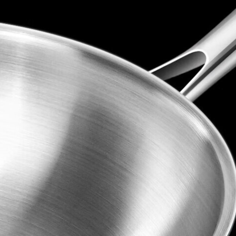 Le Houou Profi Wok mit Holzdeckel und Schöpfkelle im Set