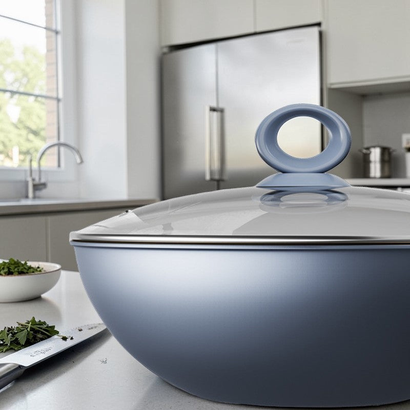 Le Maroki Eisen Wok für Induktion mit komplettem Lieferumfang und Verpackung