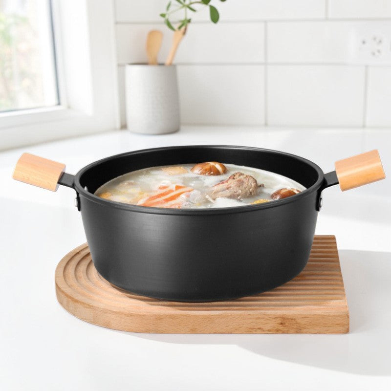 Le Sekiro Wok Pfanne Set mit Glasdeckel zum Schmoren auf dem Herd