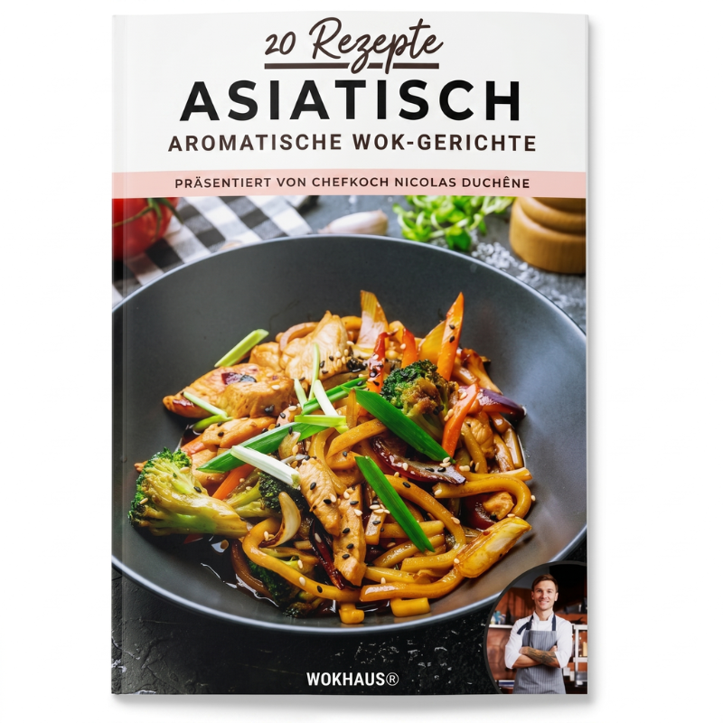 Le Misano digitales Kochbuch mit 20 asiatischen Wok-Rezepten als eBook-Cover