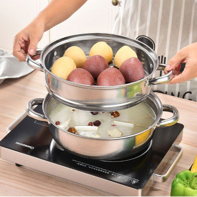 Le Senami Wok Set Nahaufnahme der genieteten Griffverbindung