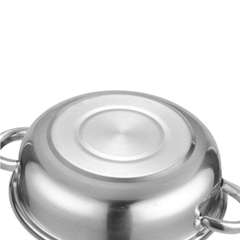 Le Senami Carbonstahl Wok Komplettset auf rustikalem Holztisch