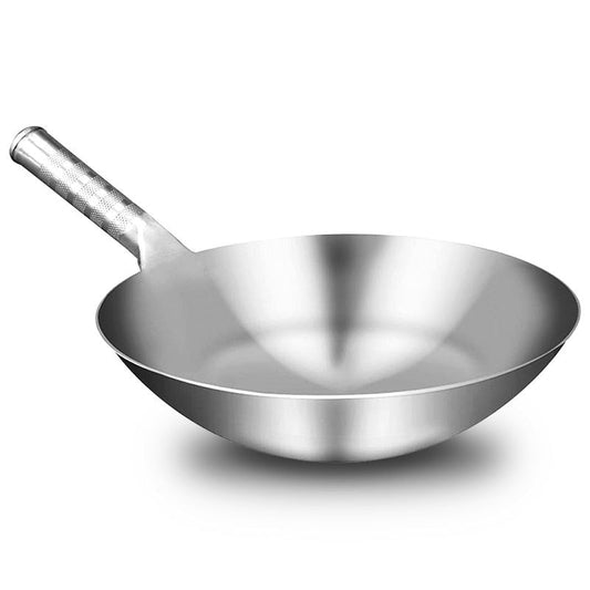 Le Soyak Wok ohne PFAS aus Carbonstahl in klassischer Vorderansicht