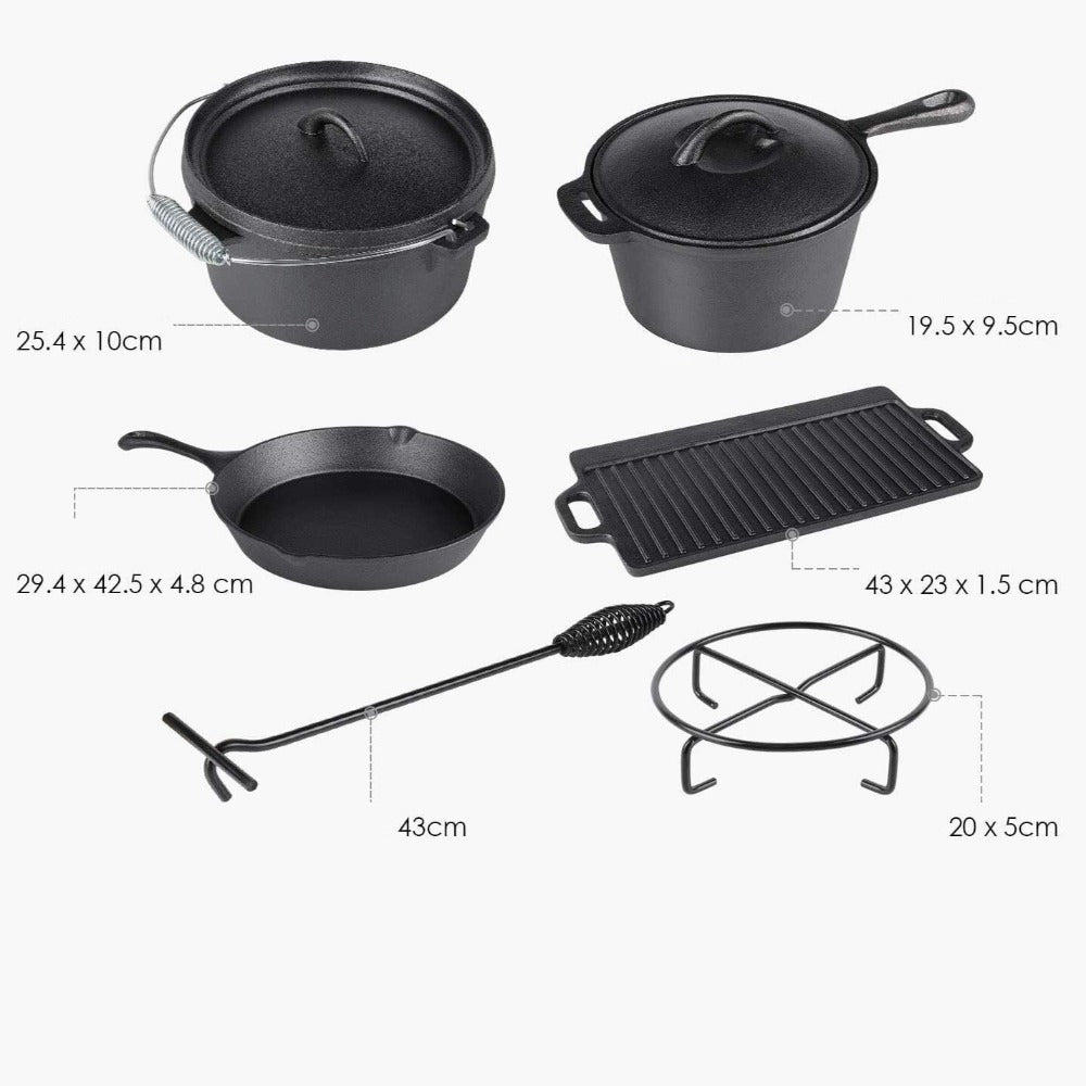 Le Kasa Wok-Set 6-teilig mit komplettem Lieferumfang und Zubehör