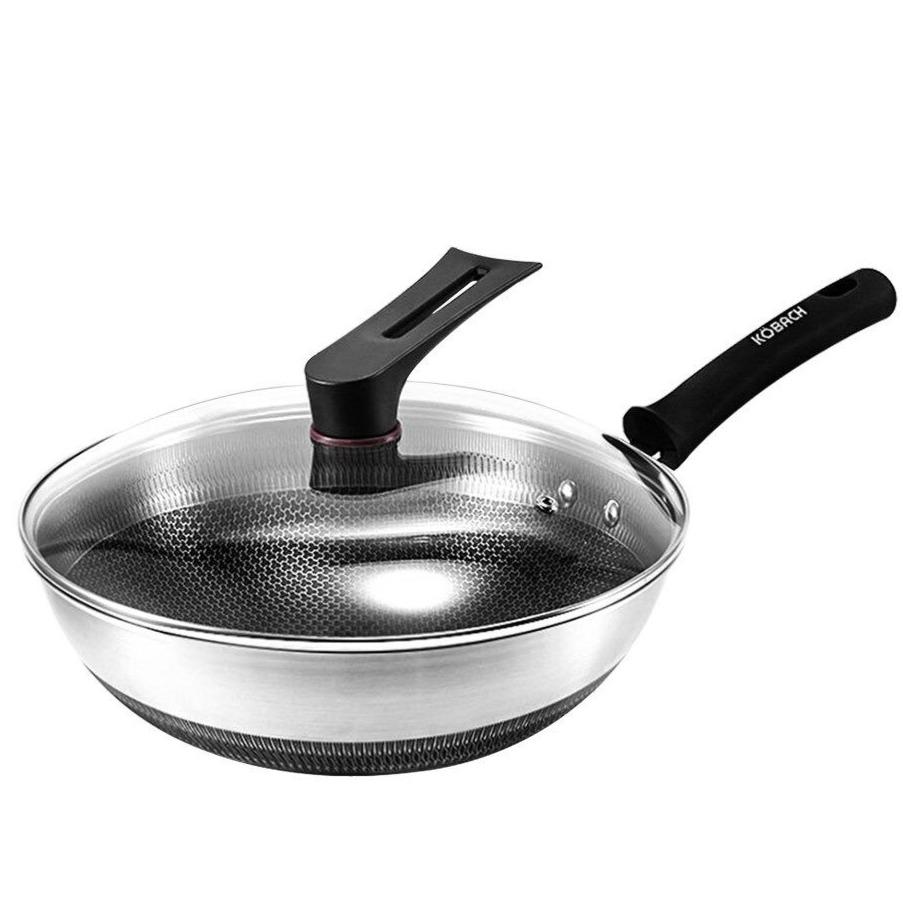 Le Akagi Wok mit rundem Boden