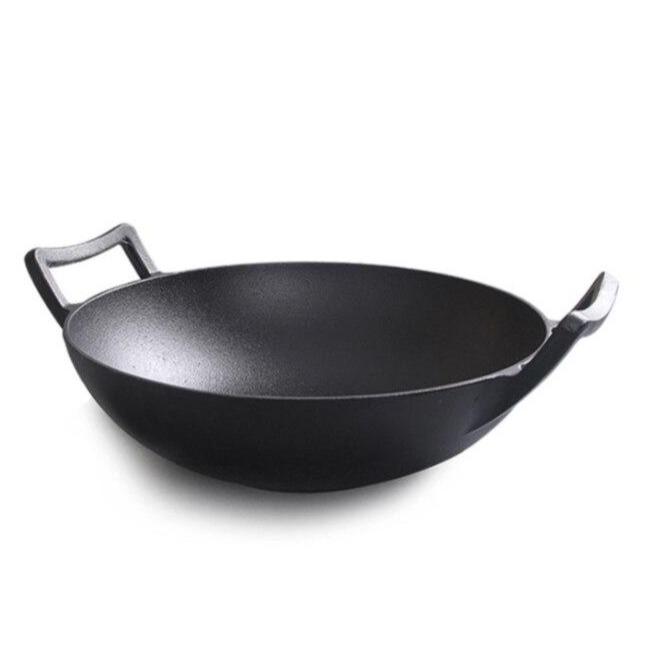 Le Fulan Wok Gusseisen Ceranfeld mit hochwertigem Lieferumfang im Karton