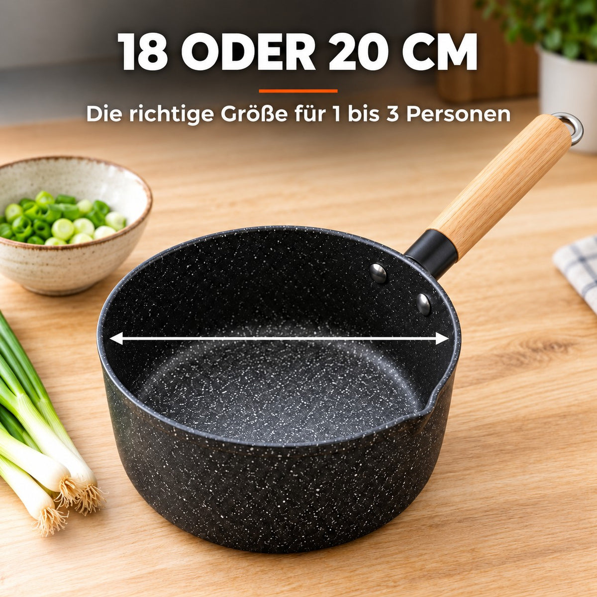 Le Yuki – Kleine Wok Steelpan Induktion, 18 ODER 20 CM: Die richtige Größe für 1 bis 3 Personen