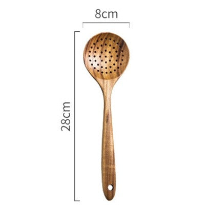Le Sukano hitzebeständiger Wokwender aus Holz mit ergonomischem Griffdesign