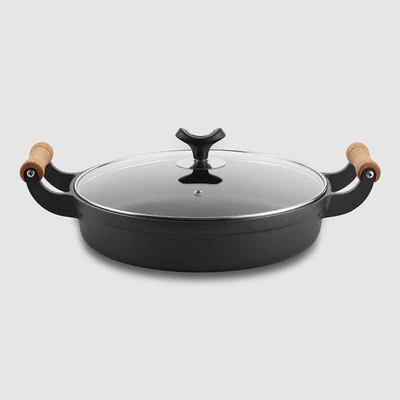 Le Gamaksan BBQ Wok aus der Vogelperspektive mit Blick in den Garraum