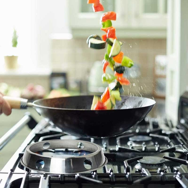Le Kanori Wok Gas Ring mit Originalverpackung und vollständigem Lieferumfang